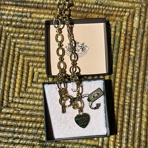 Juicy Couture Jewelry - Juicy Couture Gold Heart Charm Necklace BN